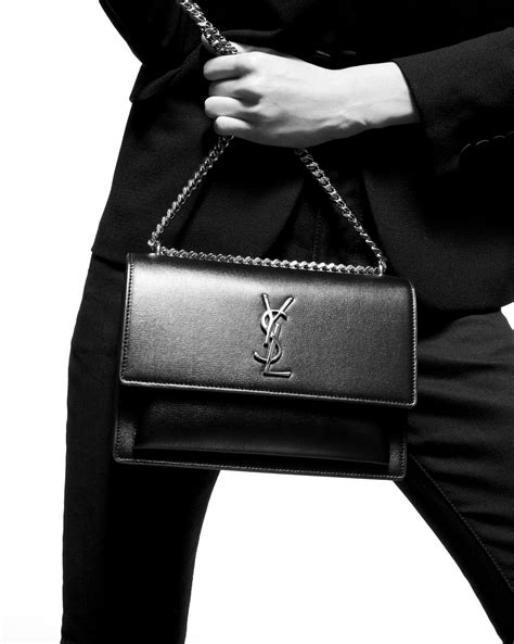 ysl sunset smooth leather|SUNSET large in smooth leather .